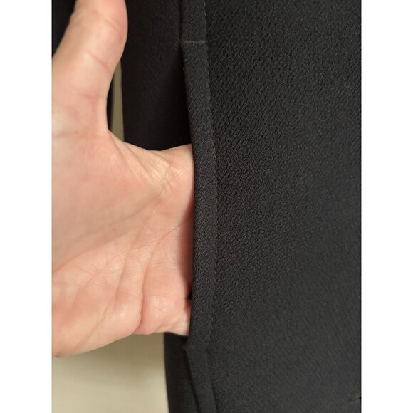 J.Crew Black Italian Wool Double Cloth Lady Day Coat Sz 4 Classic Sleek Feminine - Picture 2 of 11